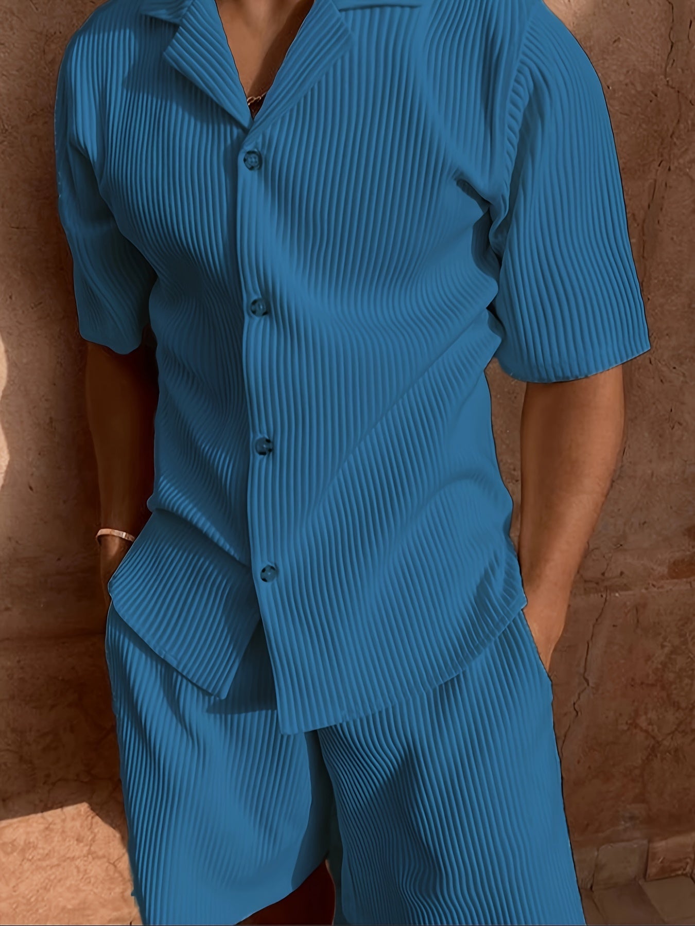 Stay stylish and comfortable in this Imperial Knit Short Matching Set for any occasion