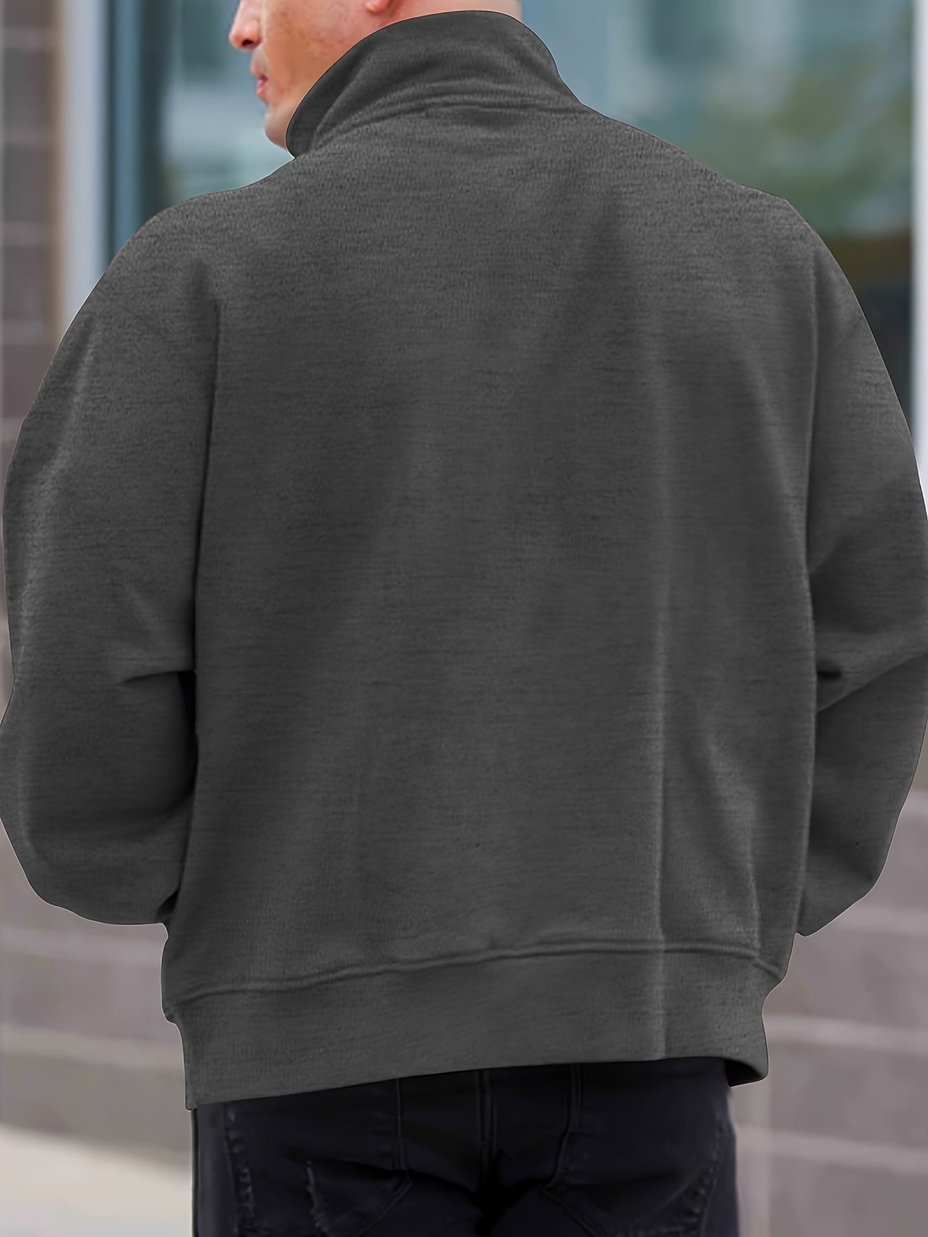 Aristo Merino Half Zip Sweater in Charcoal Grey, made with 100% merino wool for lightweight warmth and breathability, perfect for layering in chilly weather