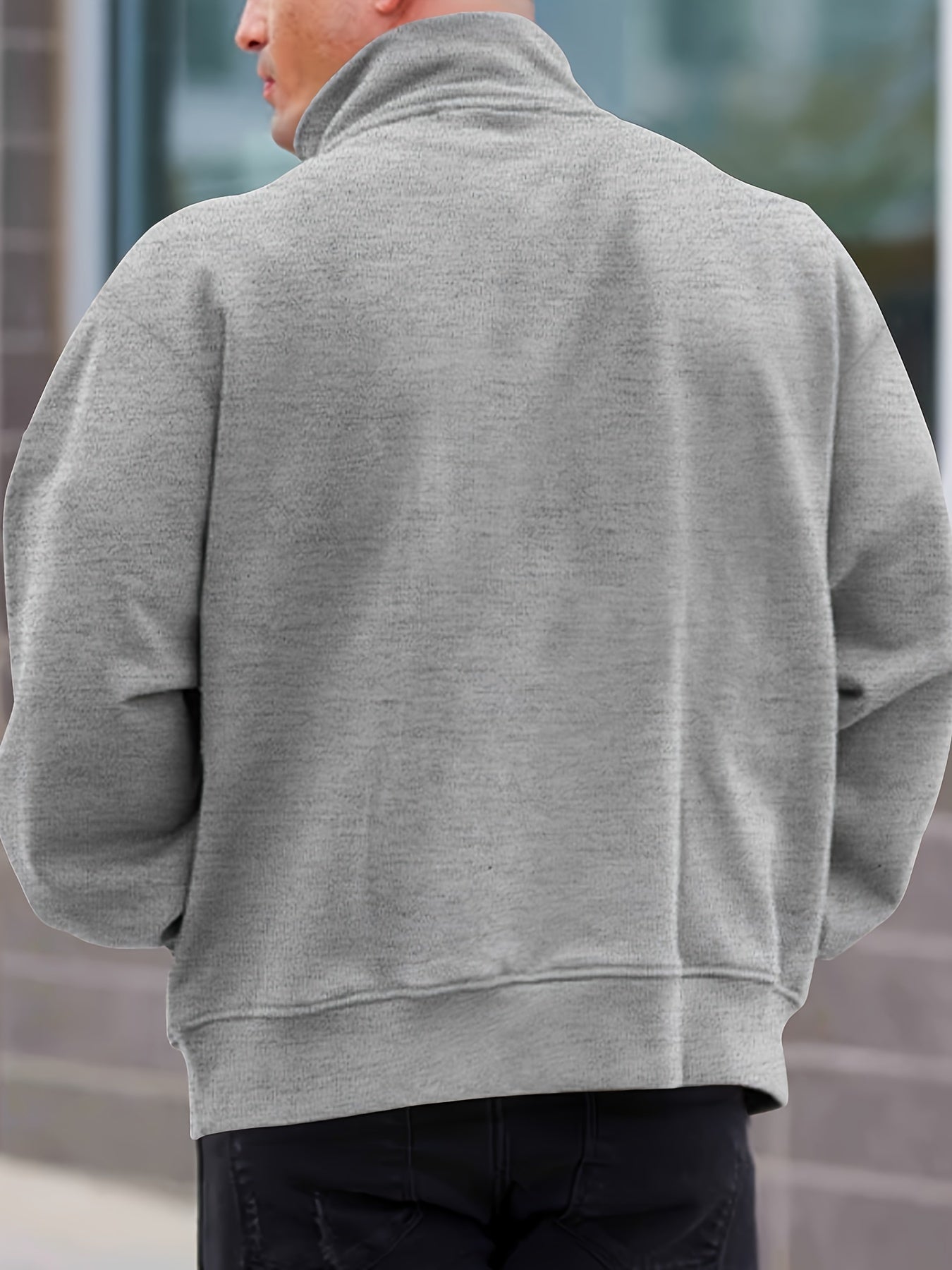 Aristo Merino - Half Zip Sweater in Dark Grey, made with soft, high-quality merino wool, perfect for layering on chilly days