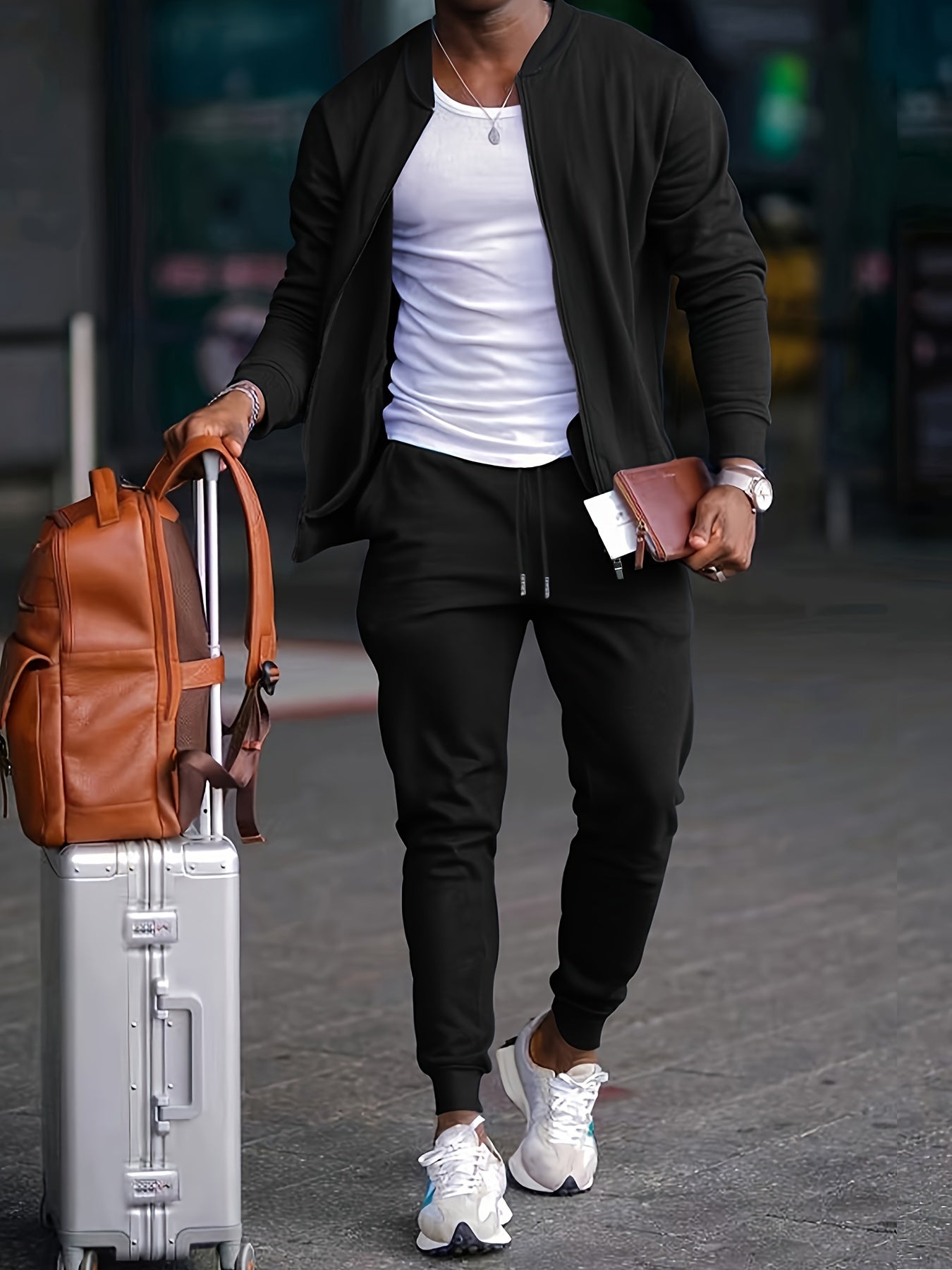 Jetsetter Jogger Set featuring a cozy and chic hoodie with matching jogger pants
