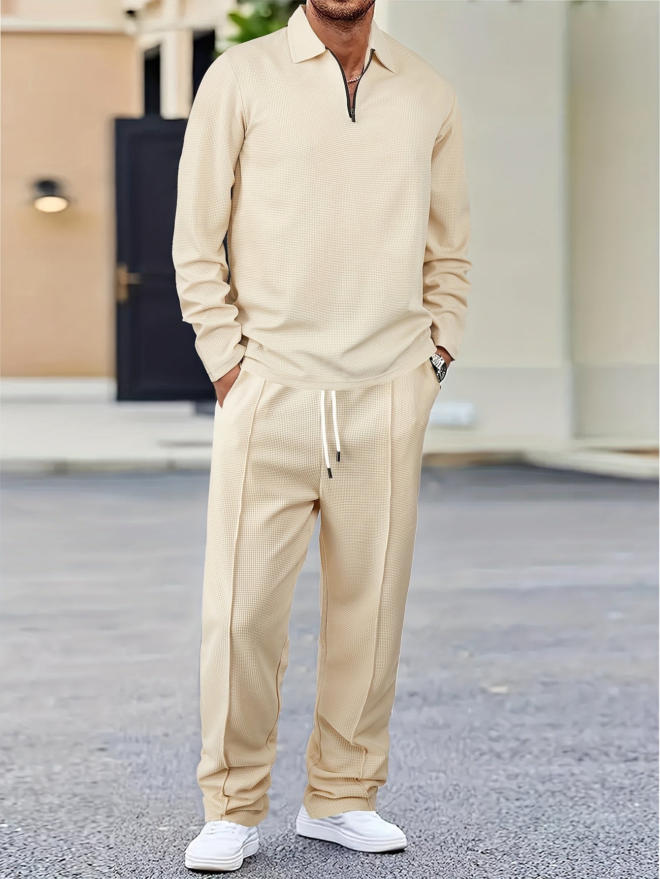 Stylish and comfortable Dominion Zip Matching Set in versatile colors