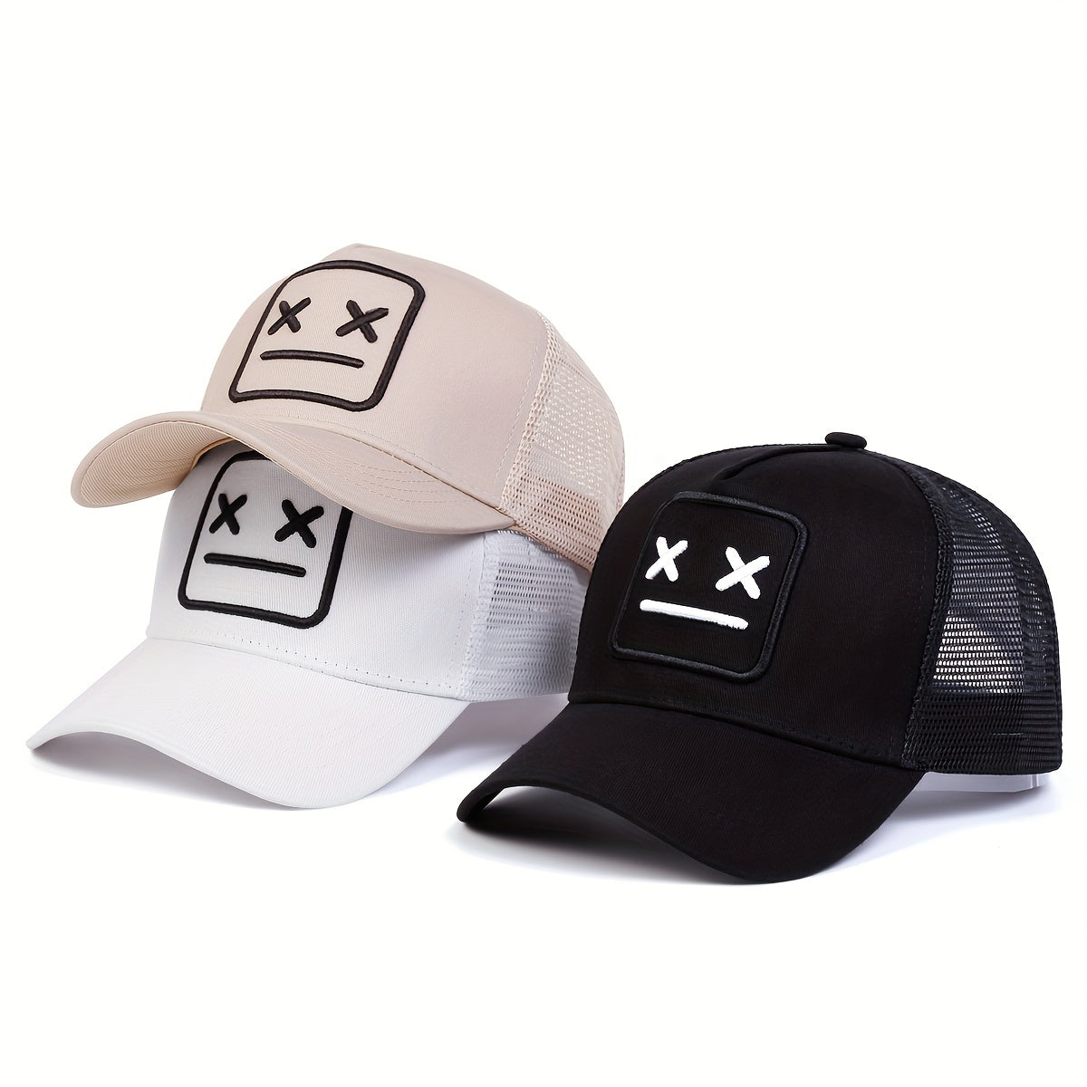 Stylish and comfortable Urban Mood Trucker Hat with adjustable strap and breathable mesh panels for urban fashion enthusiasts