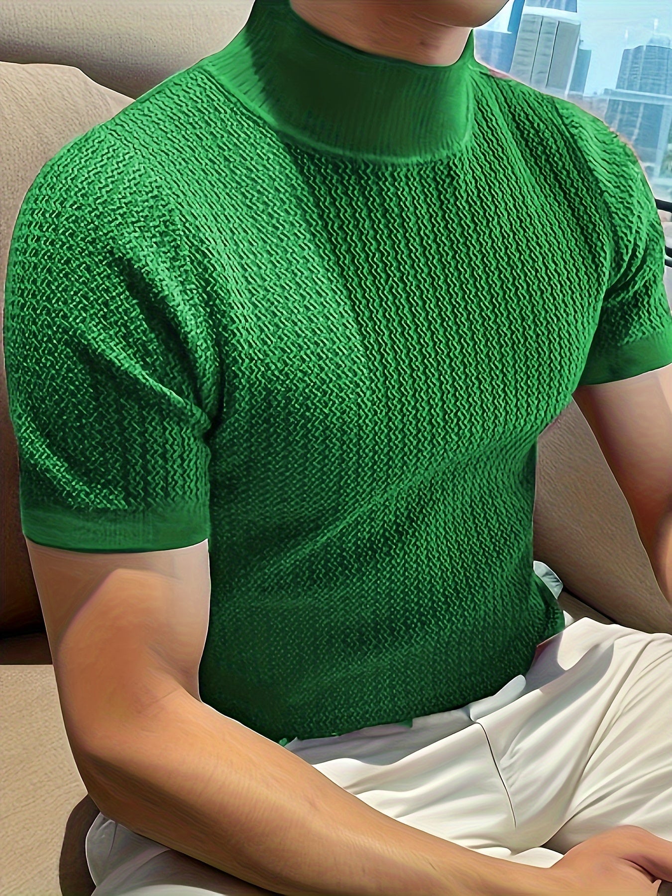 Pinnacle - Polo T-Shirt in forest green with anti-shrink and anti-fade technology