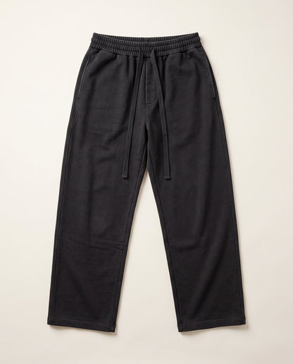 Citadel relaxed acid wash sweatpants laid flat in washed black