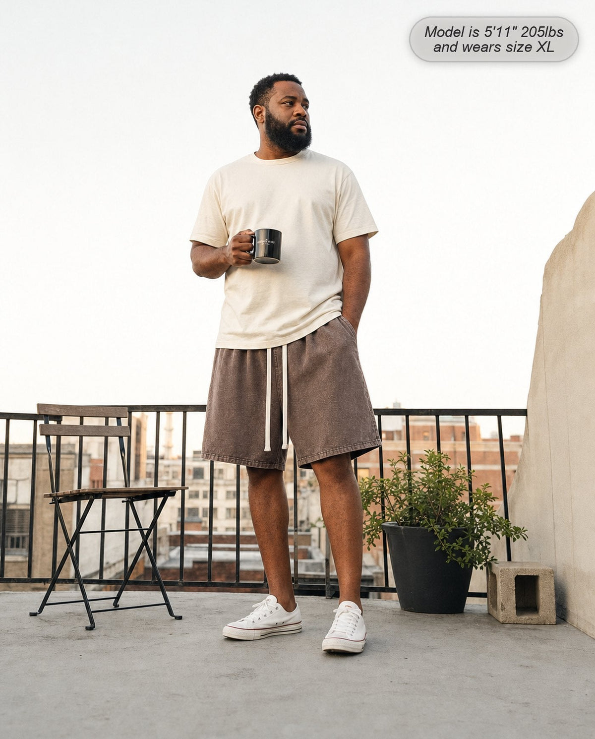 Colossus - Baggy Acid Wash Shorts